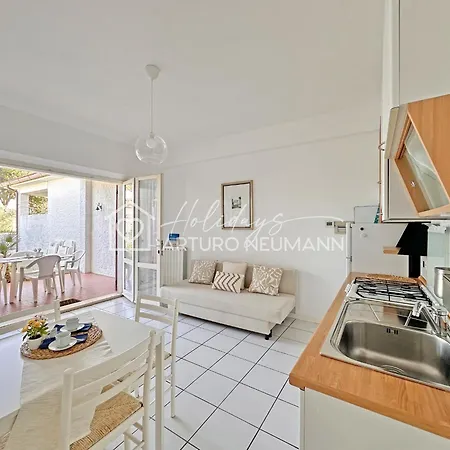 119 - Bilocale Al Taunus Con Portico, Giardino E Barbecue - E Navetta Al White Club Inclusa דירה